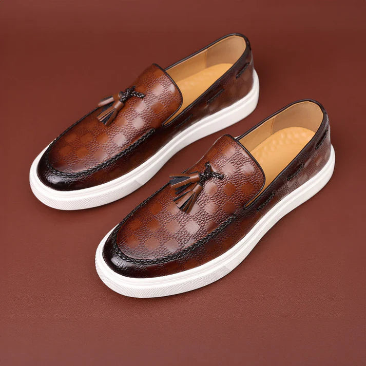 Theodore Willow Embossed Texture Loafers